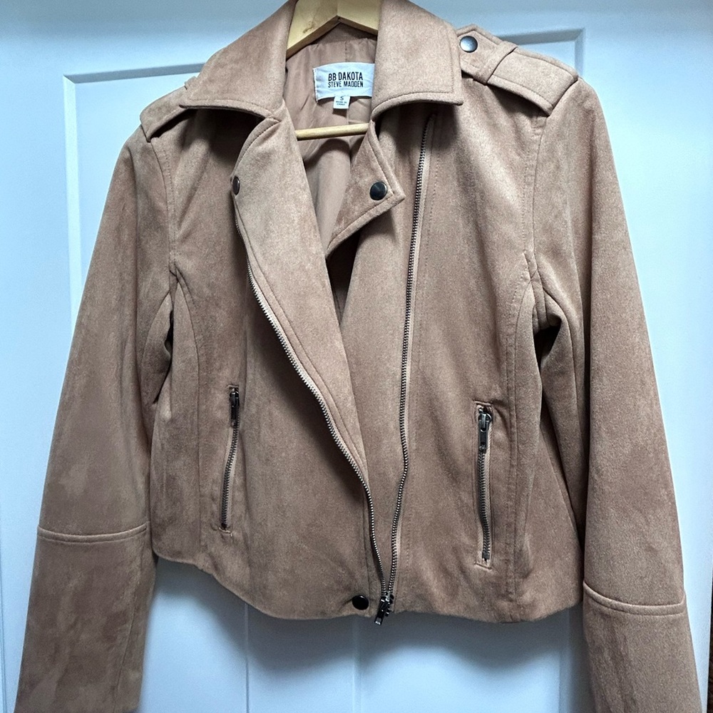 BB Dakota Steve Madden Women's Suede Tan Jacket
